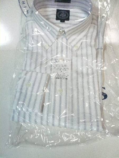 【未着用－難有】Ｊ．ＰｒｅｓｓのＢＤシャツ（ストライプ）－M