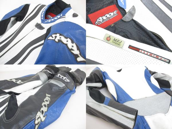 MFJ公認】 Spoon スプーン レザー レーシングスーツ Lサイズ ◇こちら