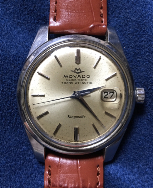 モバード MOVADO キングマチック デイト 28石 不動 ジャンク品 ま行