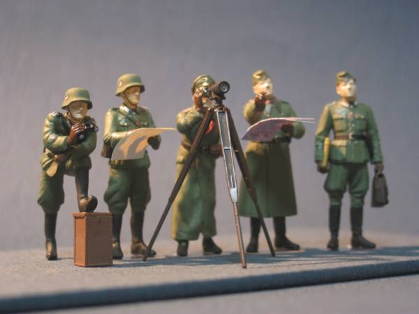 ドイツ軍・野戦将軍、将校５体１/３５完成品　タミヤ