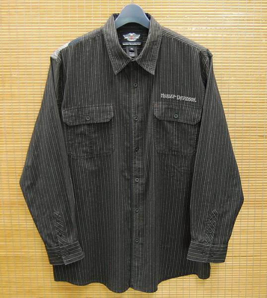 ハーレーダビットソン 刺繍&プリントシャツ【3XL】即決sh11596