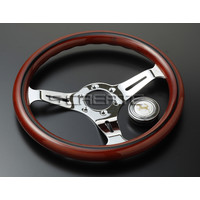【お買得】ナルディタイプ 高級ウッドステアリング 35パイ