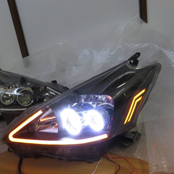 プリウスα ZVW40W/ZVW41 前期 LED カスタム ヘッドライト Hi 40系