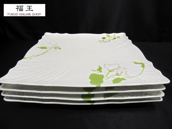 リチャードジノリ フィオーリヴェルディー スクエア 27cm×4 y30