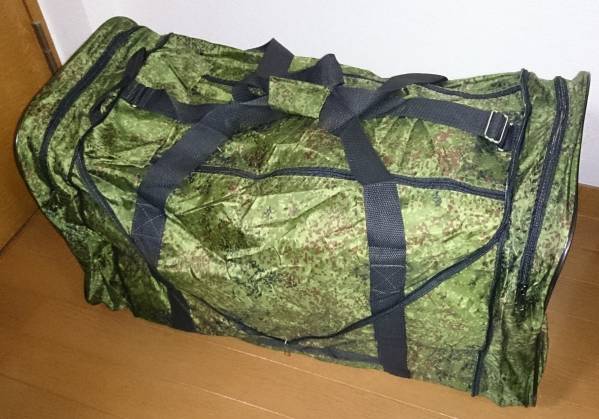 ロシア製 デジタルフローラ迷彩　折り畳みバッグ