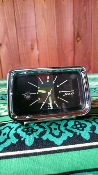 JECO 旧車 時計 オーバーホール済み 電池 昭和 パタパタ時計