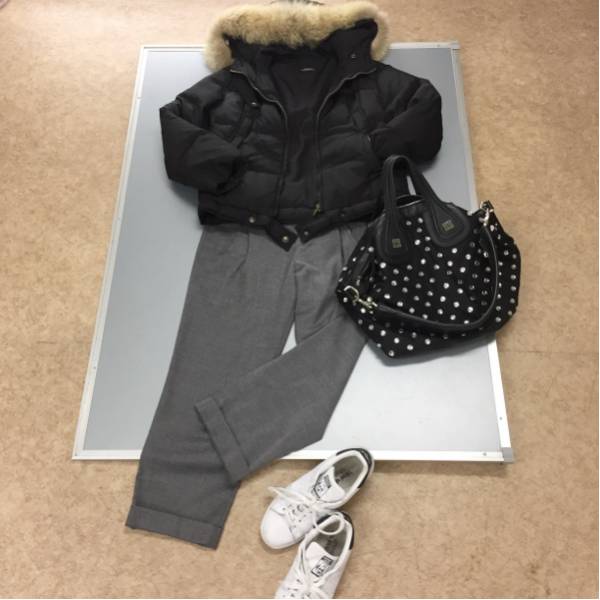 Max Mara WEEKEND♪毛皮ファー付きダウンコート♪36