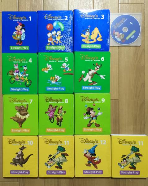 ほぼ新品★最新版 ディズニー英語 ストレートプレイ DVD 12枚