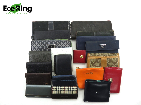 1円 難有品 バーバリー プラダ他 財布 等 計20点セット AA421