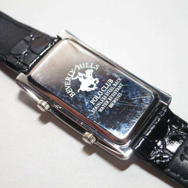 BEVERLY HILLS POLO CLUB ポロ ダブルフェイス 本革 美品_3