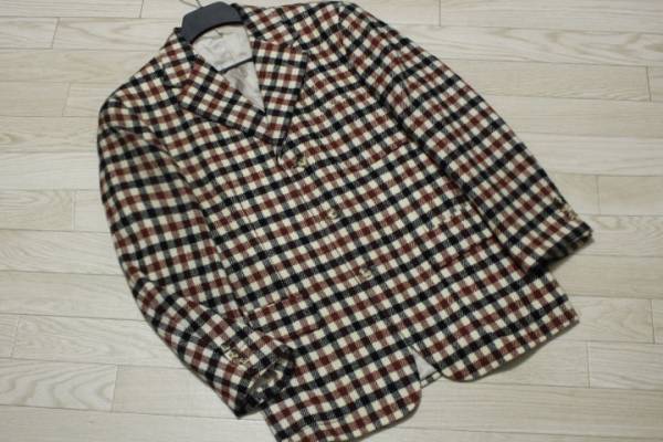 RK20日本製エーボンハウス チェック柄3Bツイードジャケット94A-6