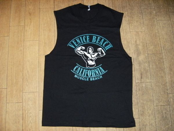 ボデイビル，格闘技，プロレス★ゴールドジム★聖地ベニス Tシャツ