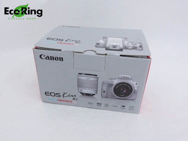 キャノン 1円 未使用 キヤノン EOS Kiss X7 ダブルレンズキット HD094 