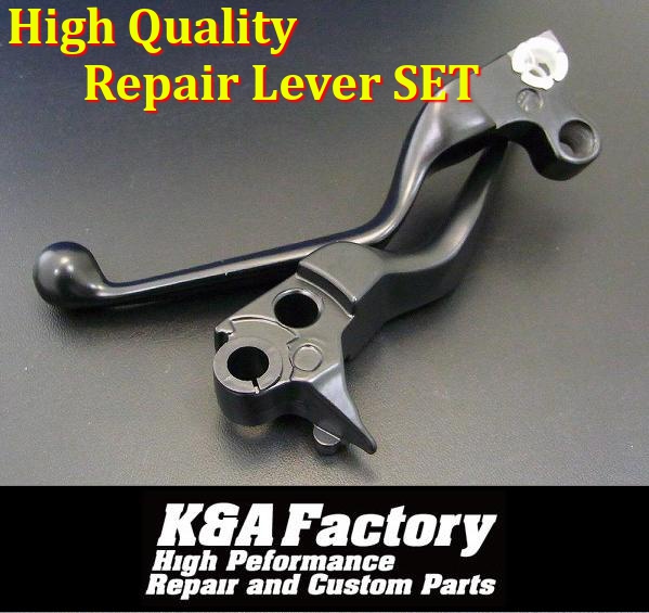 XL883/XL1200スポーツスターブレーキクラッチレバーSET(黒)