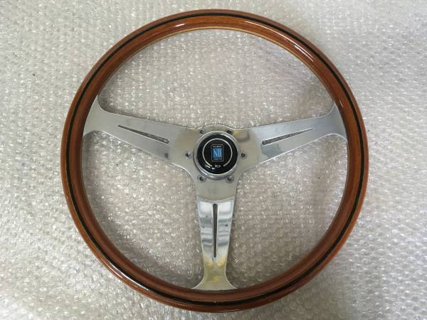 NARDI 当時物☆ナルディNARDIクラシックウッド大型38.5Φステアリング NARDI 当時物☆ナルディNARDIクラシックウッド大型38.5Φステアリング