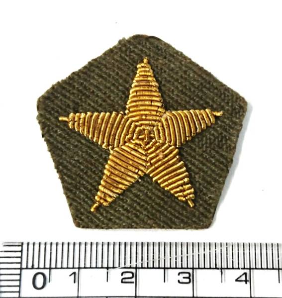 日本陸軍 将校 略帽用帽章 金モール