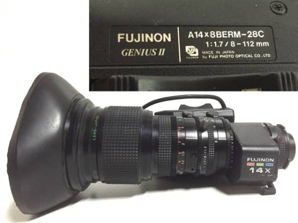 FUJINON 業務用ビデオカメラ用レンズ A14×8BERM-28C 手持ち機器に
