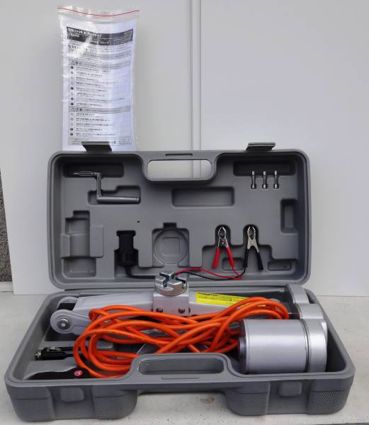 ○STRAIGHT電動ジャッキ 2t パンタグラフタイプ DC12V ジャンク