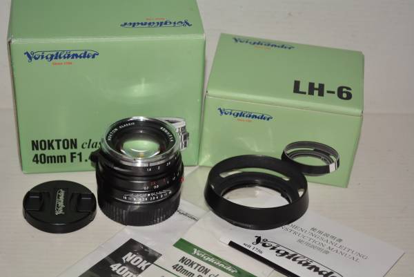 フォクトレンダー NOKTON CLASSIC 40mm F1.4 SC VM あまり使用してい
