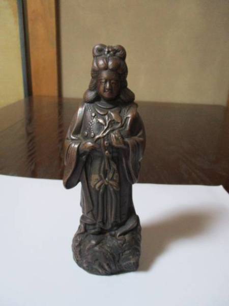 希少・古備前焼　観音像　在銘有(年代有)