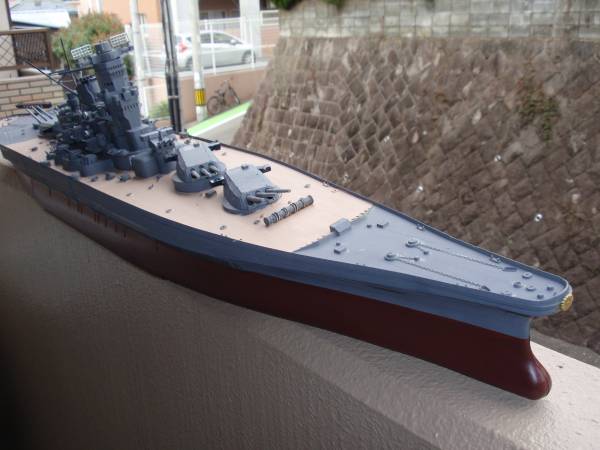 日本ホビー製‐日本戦艦大和、長さ－１０6㎝幅１５㎝ジャンクで