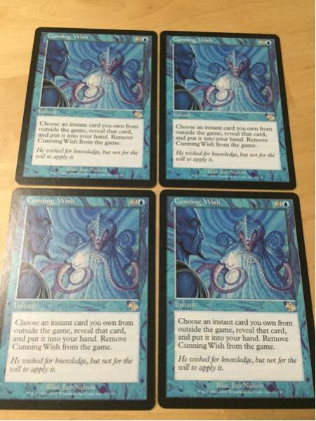 MTG 狡猾な願い/Cunning Wish 4枚セット 狡猾な願い⁄Cunning 【公式通販】