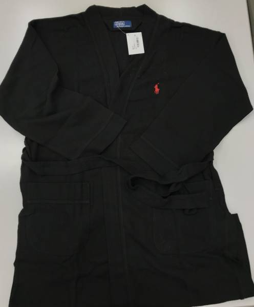 ラルフローレン バスローブ POLO RALPHLAUREN 新品 黒