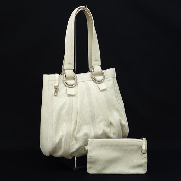 X030 ブルガリ ポーチ付き ハンドバッグ