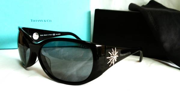 正規良 限定! 16万 hyde着 TIFFANY&CO ティファニー ダイヤ×シルバー925装飾サングラス黒 ハイド 同型同色! VAMPS デビューPV使用モデル!