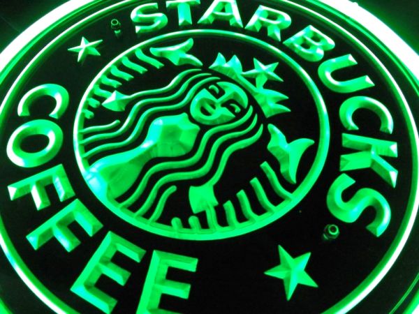 スターバックス Starbucks 看板 旧ロゴ看板ライトレプリカ ライト