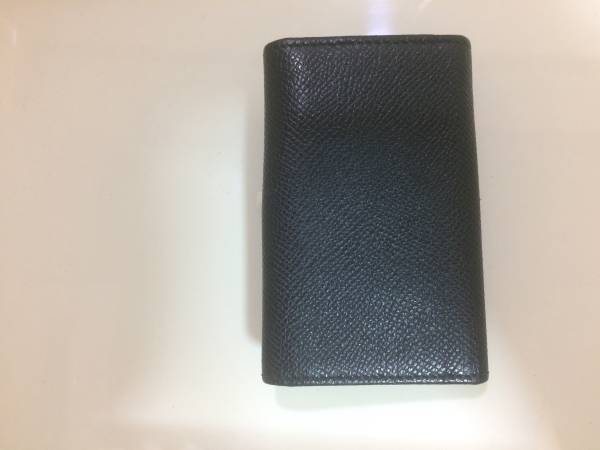 美品 ブルガリ 6連 レザーキーケース 黒 リング メンズ 3ヶ月使用です