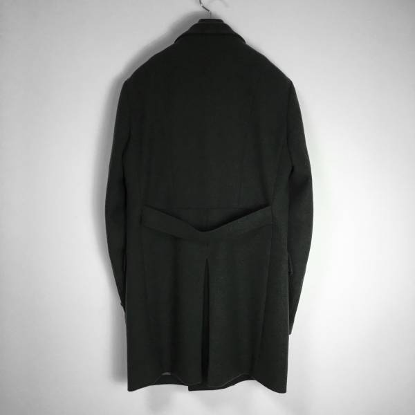junhashimoto】ダブルチェスターコート (KHAKI/3) 希少×カシミヤ20