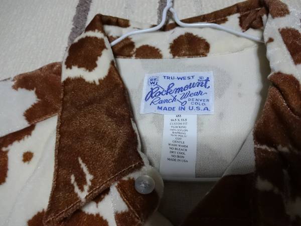 ロックマウントウエスタンシャツ フリース メンズ 長袖Lサイズ