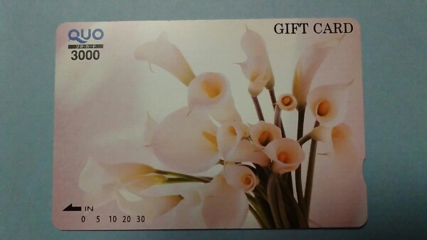 ★クオカード3，000円分★