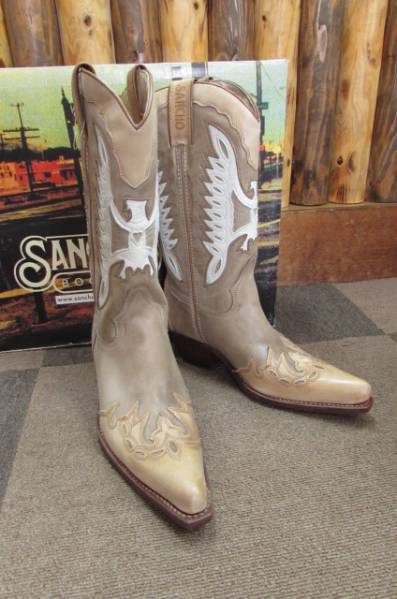 訳あり！①サンチョウエスタンブーツ24.5（38）検索　トニーラマ