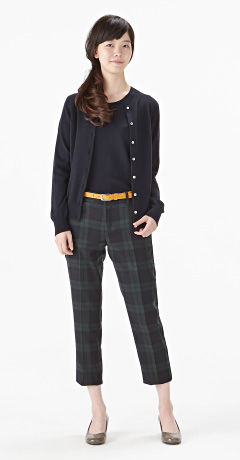 15AW 無印良品 カシミア クルーネックカーディガン 婦人ユニクロ