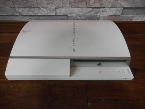 H【完動品】PS3本体40GBホワイトFW4.78HDD付CECHH