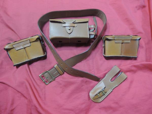 日本軍 弾薬盒5点セット 銃剣 帯革 三八式 九九式 日本陸軍 銃