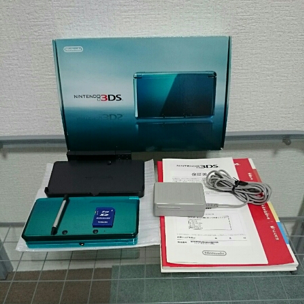 任天堂 3DS本体 箱有り アクアブルー 画面美品早い者勝ち