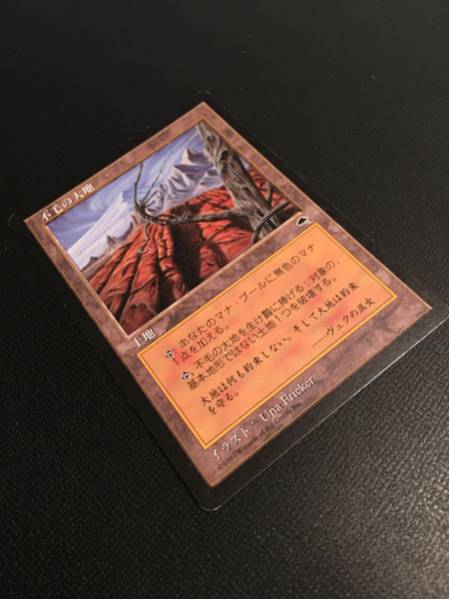 不毛の大地 Wasteland テンペスト 日本語版 MTG▽中古品