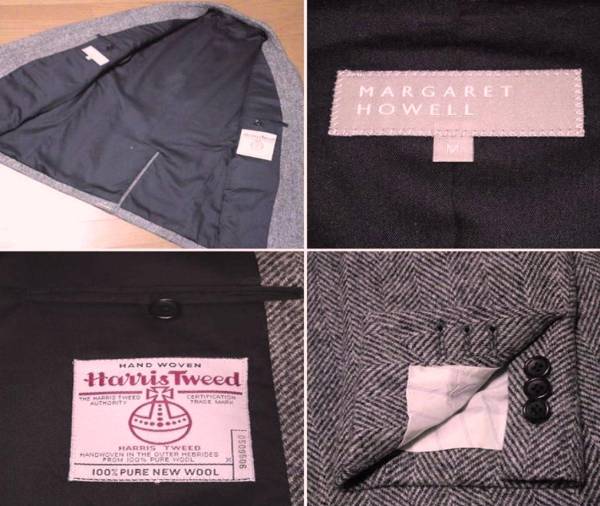 15.8万格安！MARGARET HOWELLハリツイードジャケット＆ベスト