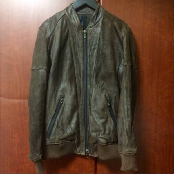 美品CAMIERAレザーシングルライダースBACKLASHカミエラiroquois