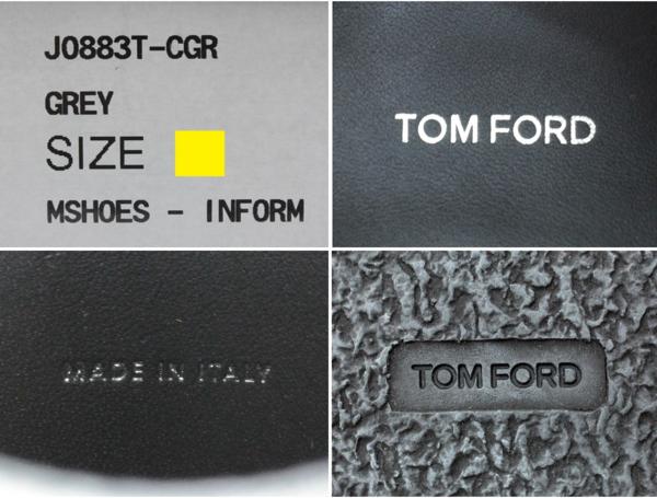 17万新品◆8=26㎝◆TOM FORDトムフォード灰デザートブーツ