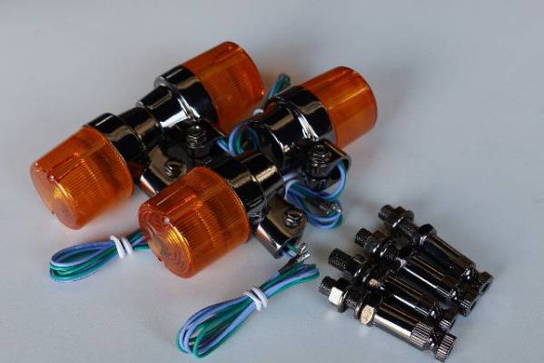 ヨーロピアンウインカー橙黒メッキ【送料800円】20-1789/CBX400F