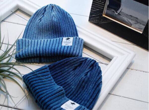 WTW インディゴニットキャップ ライトブルー RHC ダウン