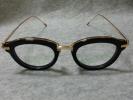 トムブラウン THOMBROWNE ブラックメガネフレーム 46□21-150