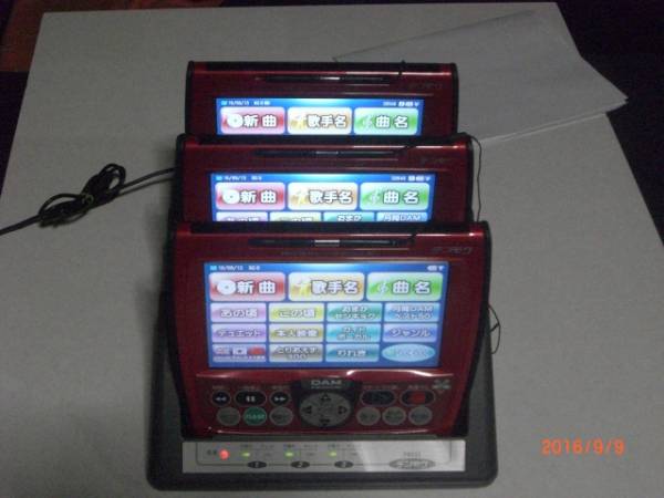 第一興商 デンモク PM300 3台セット カラオケ本体 充電器付き 第一興商 デンモク PM300zB 3台セット ご観覧ありがとうございます