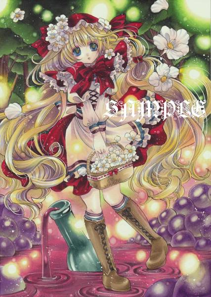 同人手描きイラスト・オリジナル『赤ずきん』(手描きイラスト)｜売買