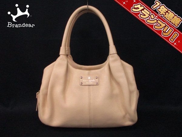 ケイトスペード ハンドバッグ 美品 ベージュ レザー Kate spade 
