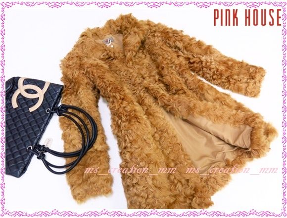 ピンクハウス*羊革♪ラムファームートンコートHR5305